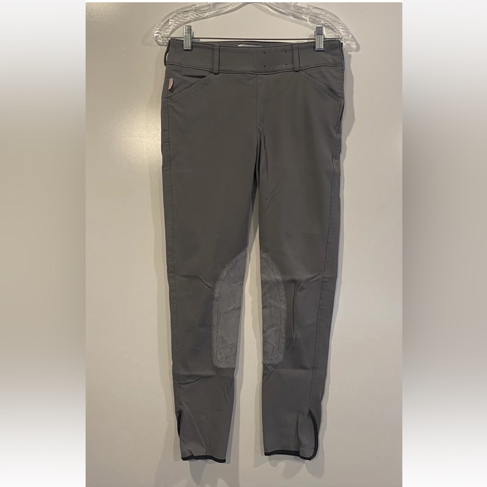 Tailored Sportsman Gray Trophy Hunter Breeches Riding Pants Womens Size 28 (786)